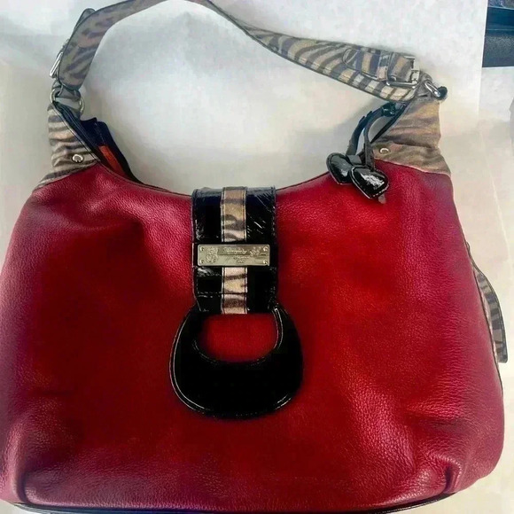 Sharif Zebra Hobo Bag - Picture 1 of 9